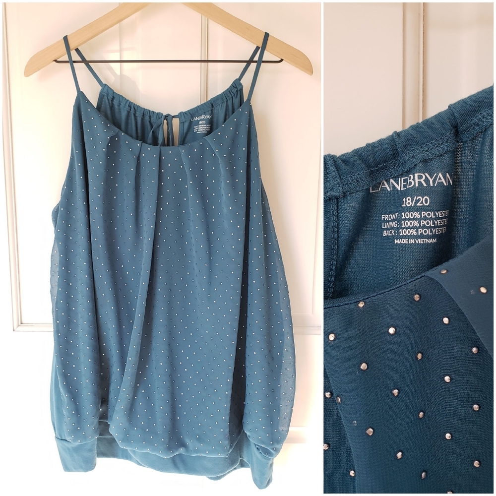 Lane Bryant blue top 18/20